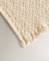 Micro waffle-knit cotton towel