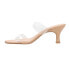 Chinese Laundry Yamila Kitten Heels Round Toe Womens Clear Casual Sandals BYSK1