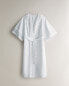 Openwork cotton dressing gown