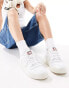 Levi's Glide L chunky trainers with patch logo in white and navy