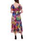 Women's Flutter-Sleeve Printed Midi Dress