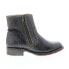 Bed Stu Eiffel F315403 Womens Black Leather Zipper Casual Dress Boots 6