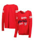 Women's Red Washington Nationals Free Agent Long Sleeve T-shirt