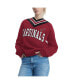 Women's Cardinal Arizona Cardinals Heidi V-Neck Pullover Sweatshirt