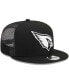 Men's Black Arizona Cardinals Main Trucker 9FIFTY Snapback Hat