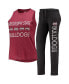 Женская пижама Concepts Sport womens Black, Maroon Mississippi State Bulldogs Tank Top and Pants Sleep Set