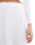 4th & Reckless chiffon pleated maxi skirt in white