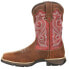 Durango Lady Rebel Waterproof Composite Toe Work Womens Brown, Red Work Safety