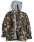 Men’s Sherpa Lined Two Pocket Hooded Trucker Jacket