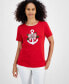 Women's Anchor Crewneck Tee, Created for Macy's