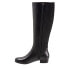 Trotters Misty T2165-001 Womens Black Leather Zipper Knee High Boots 12