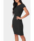 Women's Rib Knee Length T Shirt Dress