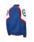 Women's Royal, Red Philadelphia 76Ers Fan Girl Satin Raglan Full-Zip Jacket