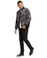 Men's Quilted Baseball Jacket with Rib-Knit Trim