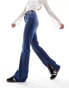 Mango straight leg jeans in dark wash blue