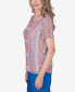 Women's Neptune Beach Textured Stripe Top with Side Ruching