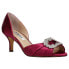 Nina Corrine Peep Toe Evening Pumps Womens Red Dress Casual CORRINE-WINE