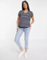 Flounce London Maternity fitted stretch t-shirt in stripe