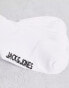 Jack & Jones trainer socks 5 pack in white