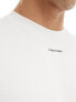 Calvin Klein nano logo interlock t-shirt in white