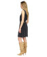 Women's Pleated Belted Tank Dress