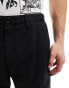 PS Paul Smith stripe zebra embroid tapered cotton cargos in black