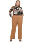 Plus Size Lux High Rise Straight-Leg Pants