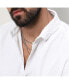 Men's Chalk White Embossed Micro Check Shirt