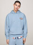 Tommy Jeans Pullover Hoodie in Blue Grey