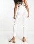 & Other Stories stretch tapered leg jeans in white - EXCLUSIVE