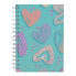 TOTTO A5 Lined Cover Painted Hearts Notebook