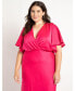 ELOQUII Women's Plus Size Kimono Sleeve Maxi Dress