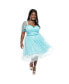 Plus Size Sequin Mesh Swing Dress