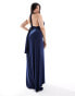 TFNC Bridesmaids Plus multiway maxi dress in navy