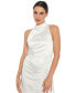 Women's Mock-Neck Jersey Sheath Dress