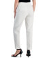 Petite Mid Rise Extended Tab Straight-Leg Pants