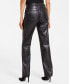 Women's Faux-Leather Straight-Leg Pants, Created for Macy's