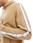 Tommy Hilfiger lounge hoodie in beige with white stripe