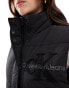 Calvin Klein Jeans Chenille Logo Puffer Gilet in CK Black