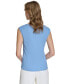 Women's Sleeveless Asymmetrical Neck Top