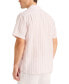 Men's Miami Vice x Striped Short Sleeve Linen Blend Shirt