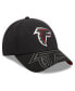 Men's Black Atlanta Falcons Top Visor 9FORTY Adjustable Hat