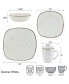 Decker 16 Piece Dinnerware Set