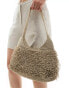 Weekday Iris crochet shoulder bag in beige