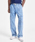 Men's Soft Utility Ocean Blue Cargo Jeans, Created for Macy's