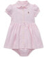 Baby Girls Striped Knit Oxford Dress