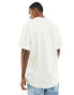 ellesse Rocazzi colourblock t-shirt in off white and navy