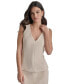 Women's V-Neck Zip-Back Sleeveless Top