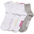 URBAN CLASSICS Girly Small Edge Half socks 4 pairs