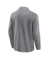 Men's Heather Gray Distressed Notre Dame Fighting Irish Vintage-Like Fleece Quarter-Zip Jacket